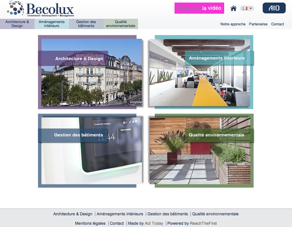 Becolux Site Screenshot