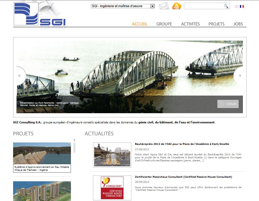 SGI Site Screenshot